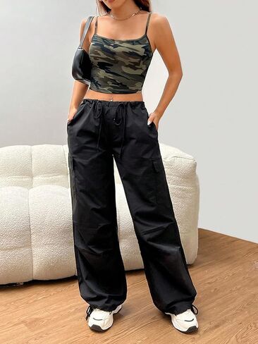 WDIRARA Women's Camo Print Tank Top Slim Fit Camouflage Crop Cami Tops in Saudi Arabia