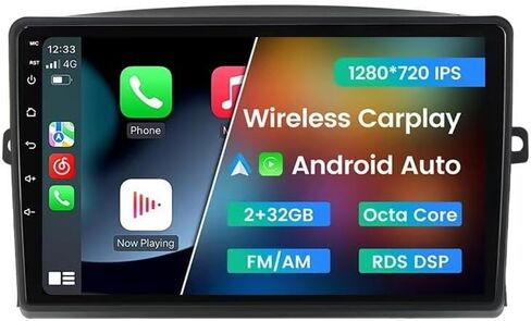 Android 12 Car Stereo Radio for Toyota Sienna 2004-2010, Biorunn 9 Inch Car GPS Touch Screen 4-Core Voice Control Wireless Car-Play Android Auto Navi Head Unit Player 2GB RAM 32GB ROM in Saudi Arabia