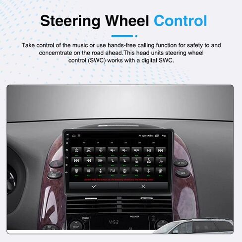Android 12 Car Stereo Radio for Toyota Sienna 2004-2010, Biorunn 9 Inch Car GPS Touch Screen 4-Core Voice Control Wireless Car-Play Android Auto Navi Head Unit Player 2GB RAM 32GB ROM in Saudi Arabia