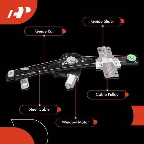 A-Premium Power Window منظم مع محرك متوافق مع شيفروليه ترافيرز 2009-2017 و GMC Acadia 2007-2016 ، Acadia Limited & Buick Enclave & Saturn Outlook ، فائدة رياضية ، جانب السائق الأيسر الأمامي الأيسر in Kuwait