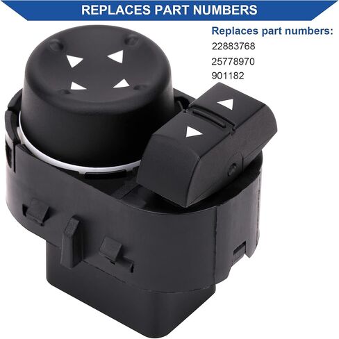 Power Mirror Switch Button Compatible with Chevrolet Silverado, GMC Savana Sierra 1500 2500 3500 HD 1999-2020 Replaces 22883768 25778970 901182 in Saudi Arabia