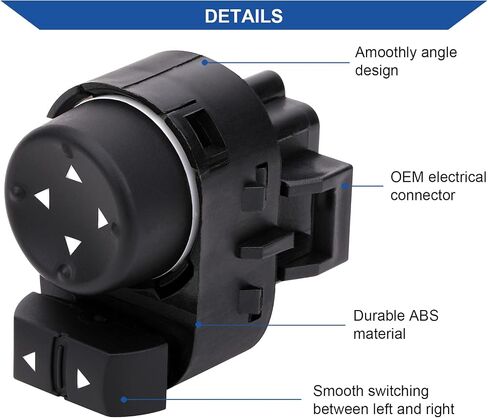 Power Mirror Switch Button Compatible with Chevrolet Silverado, GMC Savana Sierra 1500 2500 3500 HD 1999-2020 Replaces 22883768 25778970 901182 in Saudi Arabia
