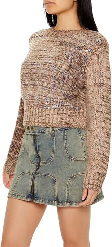 Forever 21 Women's Iridescent Sequin Sweater in Saudi Arabia