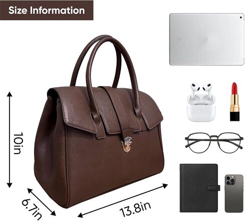 حقيبة حقيبة حقيقية من الجلد للنساء - محفظة ركاب خفيفة الوزن | حقيبة يد أنيقة العمل in Kuwait