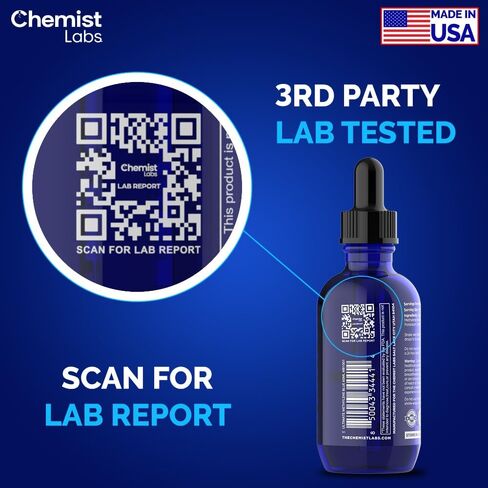 الميثيلين الأزرق | 1 ٪ حلول الصف USP | 2oz قطرات سائلة | الصف الصيدلاني | دعم الخلوية والميتوكوندريا | الفورمالديهايد الحرة | صنع في الولايات المتحدة in Saudi Arabia