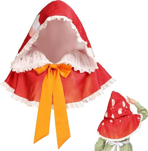 Dazcos Women's Red Mushroom Hat Cown Gnome Cosplay Toad Cap Cottagecore Costume لعيد الميلاد الهالوين in Saudi Arabia