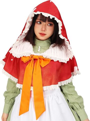 Dazcos Women's Red Mushroom Hat Cown Gnome Cosplay Toad Cap Cottagecore Costume لعيد الميلاد الهالوين in Saudi Arabia