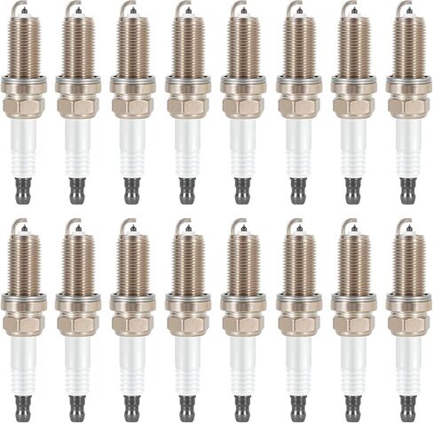 Iridium Spark Plugs 16 Pack 4469 LFR5AIX-11 - Compatible with Chrysler Dodge Jeep Ram Infiniti Nissan Fits for 2002 2003 2004 2005 2006 Replaces BY481LFR5A, MZ602090 in Kuwait