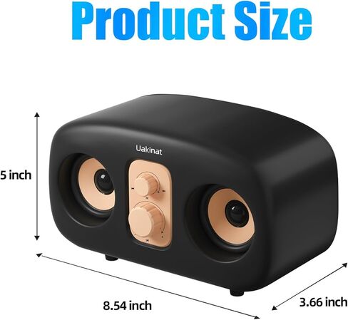 Bluetooth Speakers,Speakers Bluetooth Wireless,10W Portable Wireless Speaker,Louder Volume, Extra Bass, Stereo Sound, IPX5,Wireless Speaker for Home, Outdoor, Travel(Brown) in Saudi Arabia