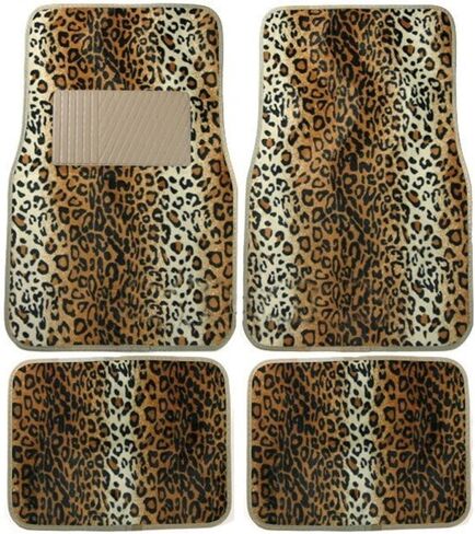 Leopard Print Car Carpet Floor Mats in Saudi Arabia