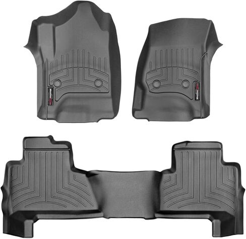 Weathertech مخصص Floirliners ل yukon ، تاهو-الصف الأول والثاني (44607-1-2) ، أسود in Saudi Arabia