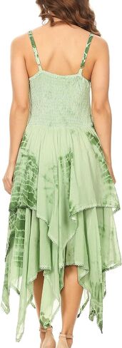Sakkas Annabella Corset Bodice Handkerchief Hem Dress in Saudi Arabia
