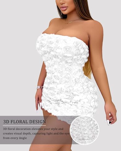 Strapless Tube Dress Tube Dresses for Women 2025 Party Mini Club Going Out Short Dresses Sexy Vacation Outfits in Saudi Arabia