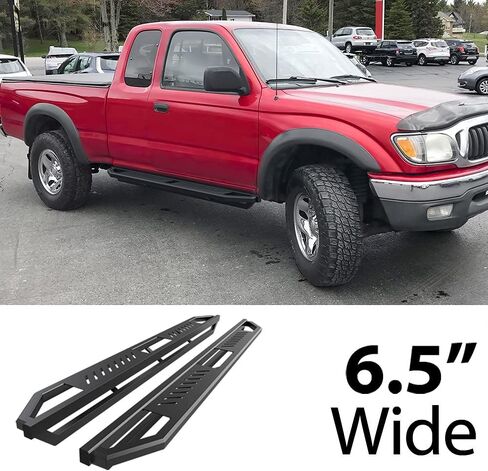HD Ridez Hybrid Rocker Steps Armor Stainless Steel Armor متوافق مع Toyota Tacoma 1995-2004 CAB XTRA الممتدة (4WD أو PRERUNNER 2WD 4WD) (NERF BAR الجانبي الخطوات الجانبية الجانبية) in Kuwait