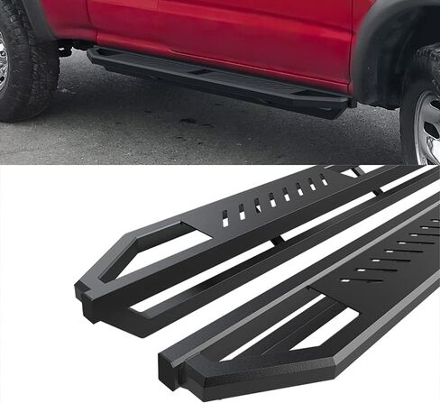 HD Ridez Hybrid Rocker Steps Armor Stainless Steel Armor متوافق مع Toyota Tacoma 1995-2004 CAB XTRA الممتدة (4WD أو PRERUNNER 2WD 4WD) (NERF BAR الجانبي الخطوات الجانبية الجانبية) in Kuwait