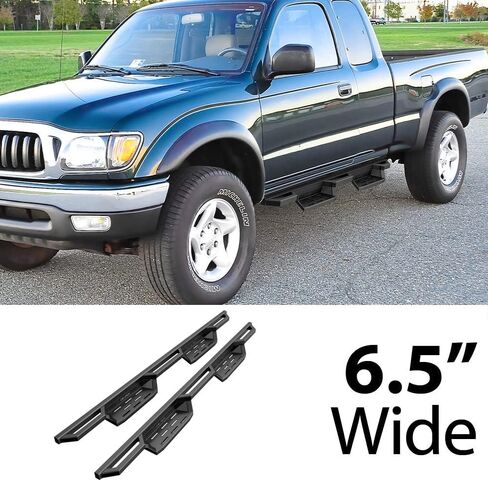 HD Ridez Hybrid Rocker Steps Stainless Steel Armor Compatible with Toyota Tacoma 1995-2004 Extended Xtra Cab (4WD or Prerunner 2WD 4WD) (Nerf Bar Side Steps Side Bars) in Saudi Arabia