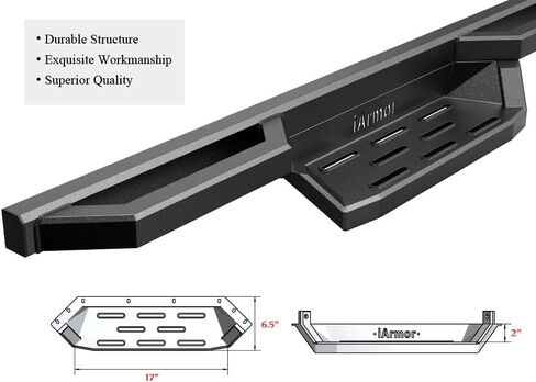HD Ridez Hybrid Rocker Steps Stainless Steel Armor Compatible with Toyota Tacoma 1995-2004 Extended Xtra Cab (4WD or Prerunner 2WD 4WD) (Nerf Bar Side Steps Side Bars) in Saudi Arabia
