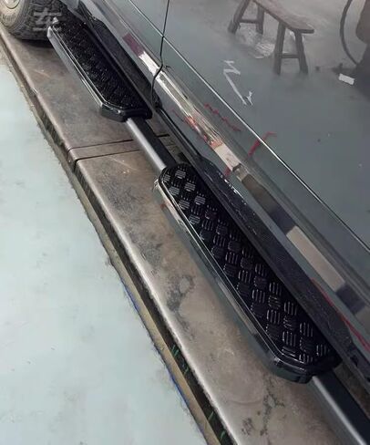 2pcs Side Step fit for Land Rover Defender 110 130 2020-2025 L663 4door Running Board Pedal Rail Board (Glossy Black Vintage Style) in Saudi Arabia