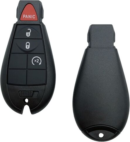 Replacement Remote Car Key Fob Cover Case fit for Jeep Grand Cherokee Dodge Durango Grand Caravan Journey Ram 1500 2500 3500 Chrysler Town Country Keyless Entry Key Fob Shell (3 Button) in Kuwait