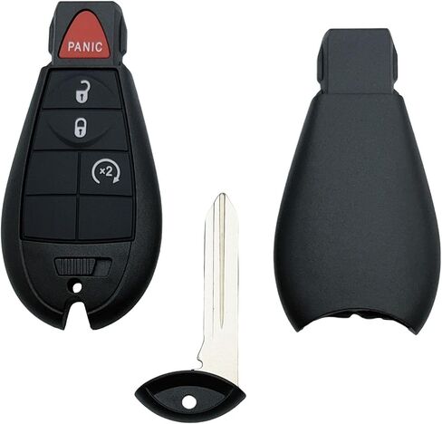 Replacement Remote Car Key Fob Cover Case fit for Jeep Grand Cherokee Dodge Durango Grand Caravan Journey Ram 1500 2500 3500 Chrysler Town Country Keyless Entry Key Fob Shell (3 Button) in Kuwait