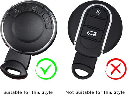 2 PCS Remote Control Ring ، Key Fob Ring Trim Cover Presention Remote Case Placent for Mini Cooper R56 R57 R58 R59 R60 R61 (Green) in Kuwait