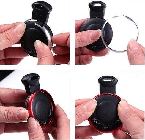 2 PCS Remote Control Ring ، Key Fob Ring Trim Cover Presention Remote Case Placent for Mini Cooper R56 R57 R58 R59 R60 R61 (Green) in Kuwait