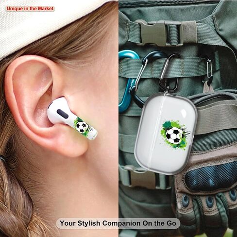 RockMax Glow-in-The-Dark AirPods 4 Case 2024, Spooky Air Pod 4 Case Skin Set, Unique Light-Up Funda para AirPods 4, Cool AirPod Cover with Keychain, Effortless MagSafe in Saudi Arabia