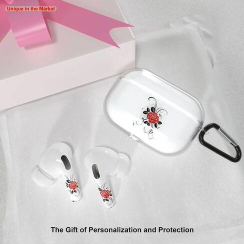 RockMax Glow-in-The-Dark AirPods 4 Case 2024, Spooky Air Pod 4 Case Skin Set, Unique Light-Up Funda para AirPods 4, Cool AirPod Cover with Keychain, Effortless MagSafe in Saudi Arabia
