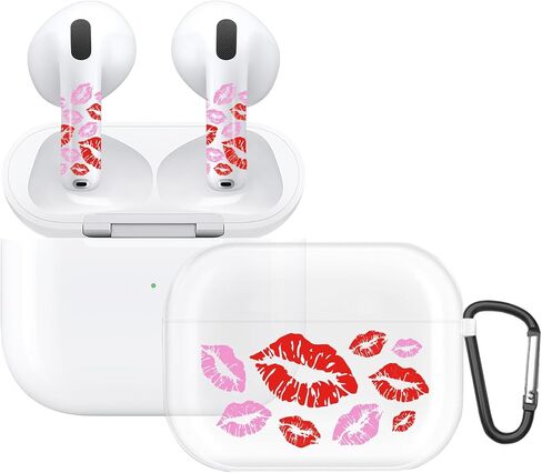 RockMax Glow-in-The-Dark AirPods 4 Case 2024, Spooky Air Pod 4 Case Skin Set, Unique Light-Up Funda para AirPods 4, Cool AirPod Cover with Keychain, Effortless MagSafe in Saudi Arabia