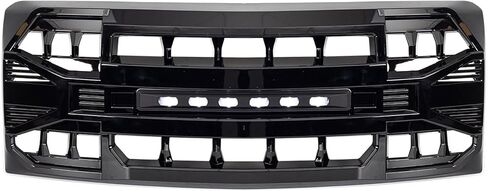 AMERICAN MODIFIED Raptor Style Mesh Grill with Amber LED Lights and Emblem Base Compatible with 2009 to 2014 Ford F150 Models, Matte Black in Kuwait