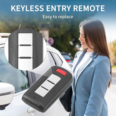 Keyless Entry Remote for Mitsubishi Outlander 2008-2020 315Mhz OUC644M-KEY-N 3 Button Reusable | Control Replacement Car Key Fob 1 Pcs in Saudi Arabia