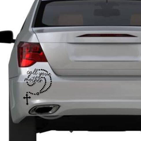 Needzo Car Scal ، اتصل بأمك ماري فينيل ، هدايا كاثوليكية ، 5.5 بوصة in Saudi Arabia