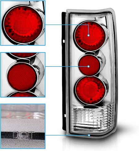 amerilite for 1985-2005 Chevy Astro | GMC Safari Van Chrome Euro Peardarket Halogen Light in Saudi Arabia