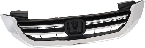 Front Hood Bumper Grill Grille Compatible with 2013-2015 Honda Accord W/Trim 4Door, Replacement for 71121T2FA01 71150T2FA00 in Kuwait