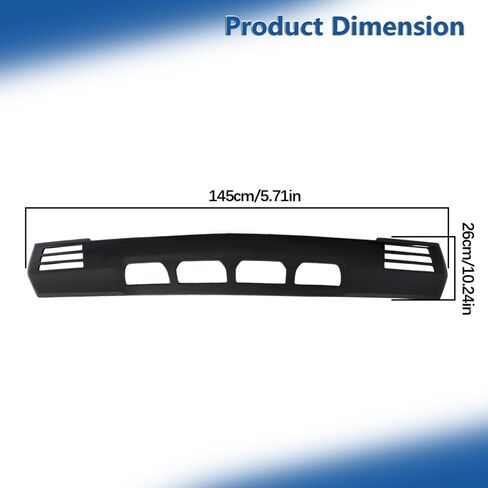 Lower Front Bumper Valance Skid Plate Black with Hole Replacement for Silverado 1500 2022-2023 in Saudi Arabia