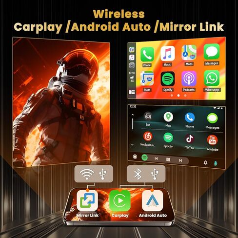 Hikity 4+64G Car Radio Stereo for Kia Optima K5 2013-2015 Radio with 9 Inch Touch Screen, Carplay/Android Auto GPS Navigation/Mirror Link/Hi-Fi/Bluetooth+AHD Backup Camera in Kuwait