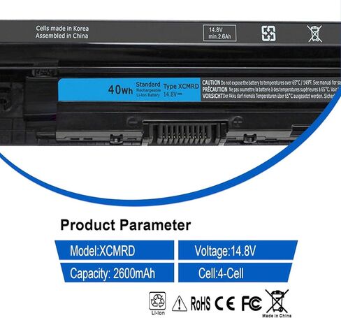 Bytec 9cell 97WH T54FJ M5Y0X LAPTOP بطارية متوافقة مع Dell Latitude E5420 E5520 E5530 E6520 E6430 ، FIT T54FJ 2P2MJ 312-1325 312-1165 PRV1Y in Kuwait