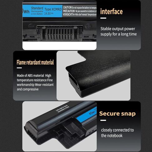 Bytec 9cell 97WH T54FJ M5Y0X LAPTOP بطارية متوافقة مع Dell Latitude E5420 E5520 E5530 E6520 E6430 ، FIT T54FJ 2P2MJ 312-1325 312-1165 PRV1Y in Kuwait