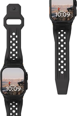 URBAN ARMOR GEAR UAG Designed for Apple Watch Band 49/46/45/44mm Monarch - iWatch Series Ultra 2/Ultra/4-10/SE/SE 2 Premium Sport Breathable Replacement Watch Strap in Kuwait