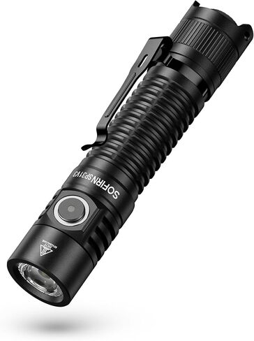 Sofirn SP31 V3.0 Pocket Pocket المصباح القابل لإعادة شحنه ، 1200 مصباح يدوي تكتيكي مرتفع مع LED قوي ، مفاتيح مزدوجة ودائرة تيار ثابتة للمنزل ، الطوارئ ، الخدمة الشاقة (519A / أخضر) in Kuwait