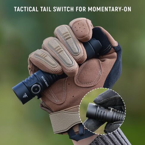 Sofirn SP31 V3.0 Pocket Pocket المصباح القابل لإعادة شحنه ، 1200 مصباح يدوي تكتيكي مرتفع مع LED قوي ، مفاتيح مزدوجة ودائرة تيار ثابتة للمنزل ، الطوارئ ، الخدمة الشاقة (519A / أخضر) in Kuwait