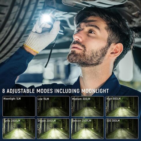 Sofirn SP31 V3.0 Pocket Pocket المصباح القابل لإعادة شحنه ، 1200 مصباح يدوي تكتيكي مرتفع مع LED قوي ، مفاتيح مزدوجة ودائرة تيار ثابتة للمنزل ، الطوارئ ، الخدمة الشاقة (519A / أخضر) in Kuwait