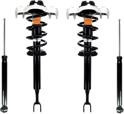 PM مجموعة من 4 Front Quick Complete Complete Shock صدمة الربيع الابتدائية لعام 2005-2008 Audi a4 w/o التعليق الرياضي in Saudi Arabia