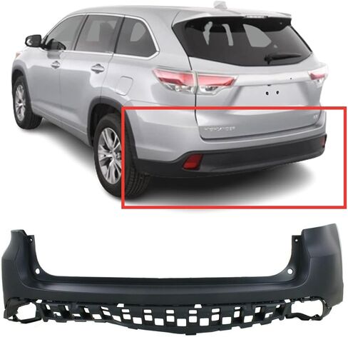 FITPARTS متوافقة مع غطاء المصد العلوي الخلفي 2014 2015 2015 2017 2018 2019 Toyota Highlander to1114100 Hybrid le Limited Se Xle Sport. جاهز للطلاء. 521590E911 in Saudi Arabia