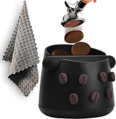 قهوة القهوة قهوة قهوة إسبريسو مربع القهوة أراضي الحاوية التخلص من بار قابلية للضربة القابلة للإزالة وقاعدة مطاطية غير قابلة للانزلاق الإسبانو الإسبريسو آلية 1BARISTA CLOTH 1KNOCK BOX بني JDHAVMOS in Kuwait