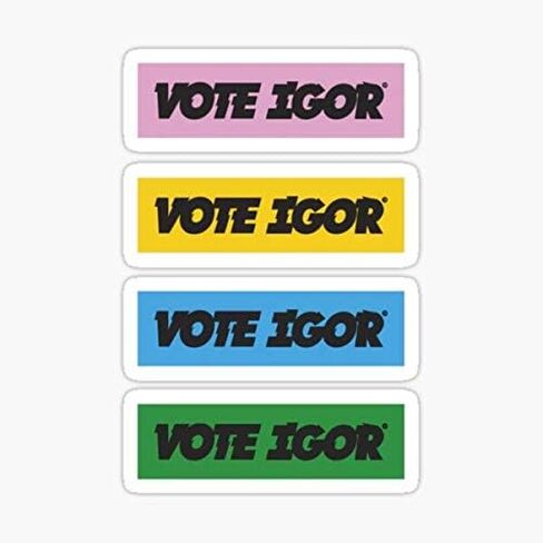 التصويت ملصق Igor - رسم ملصق - تلقائي ، جدار ، كمبيوتر محمول ، خلية ، ملصق شاحنة للنوافذ ، السيارات ، الشاحنات in Saudi Arabia
