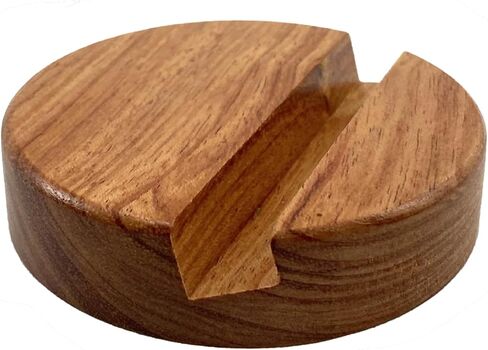 Rose Wood Phone Stand, Double Slot, 2 x 8 x 8 cm in Saudi Arabia