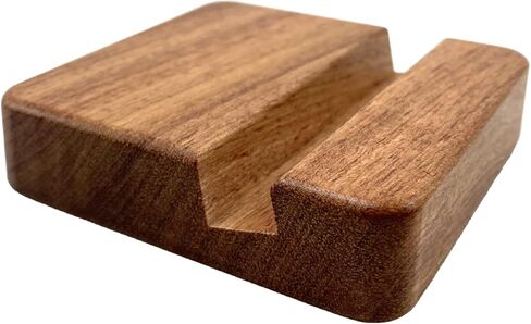 Rose Wood Phone Stand, Double Slot, 2 x 8 x 8 cm in Saudi Arabia