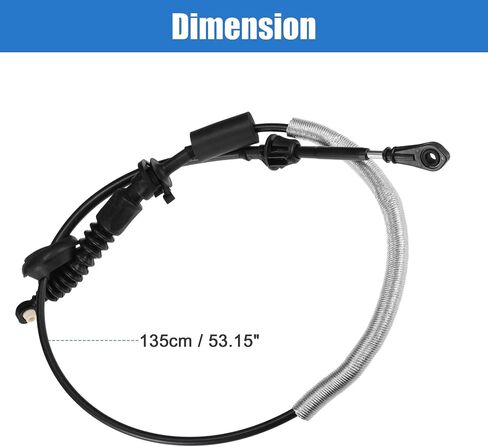 X AUTOHAUX Automatic Transmission Gear Shift Cable No.52109624AD Fit for Jeep Wrangler TJ 2003 2004 2005 2006 in Saudi Arabia