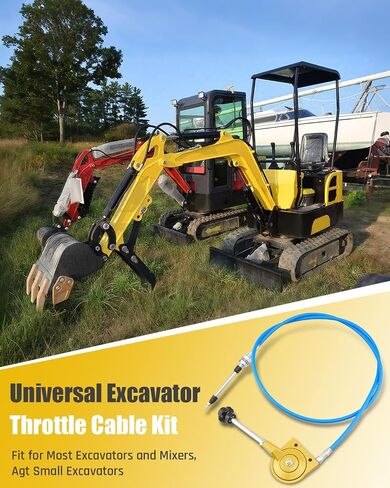 Universal Throttle Cable Kit for Excavators and Mixers Replacement Parts, 2m in Saudi Arabia